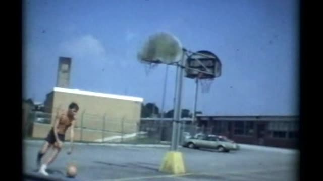 Brooke Shoffner Shooting Basketball 1972