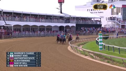 Preakness Stakes 2019 (FULL RACE), jockey John Velazquez thrown from horse | NBC Sports