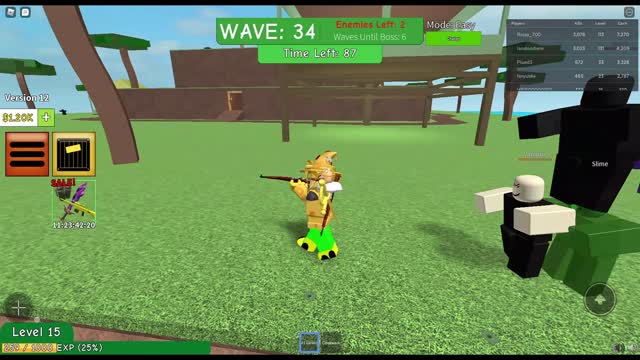 Playing Zombie Attack In Roblox!