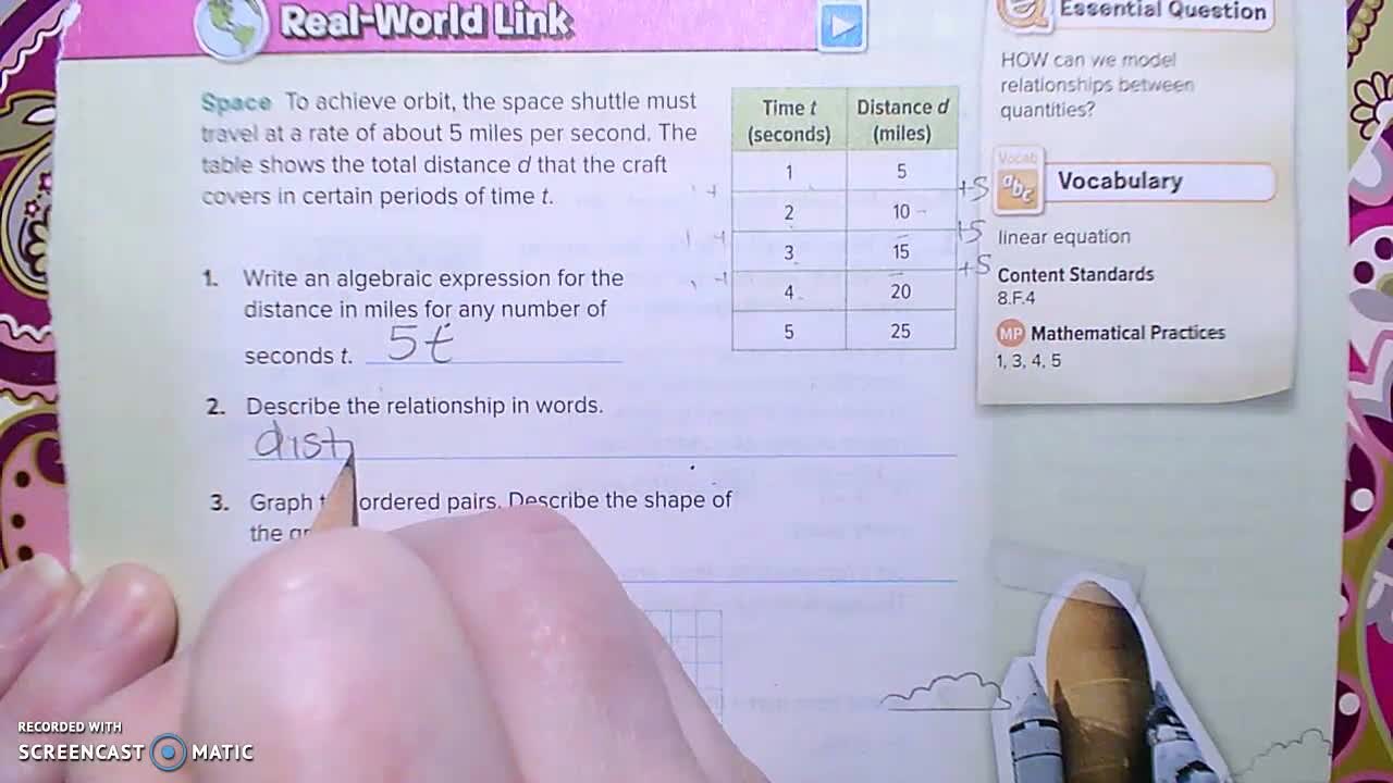 Gr 8 - Ch 4 - Lesson 1 - Represent Relationships