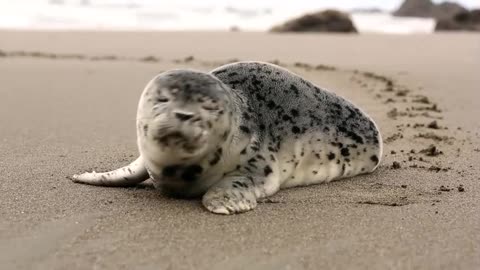 Animal Tomar Sol Foca De Cachorro Natureza