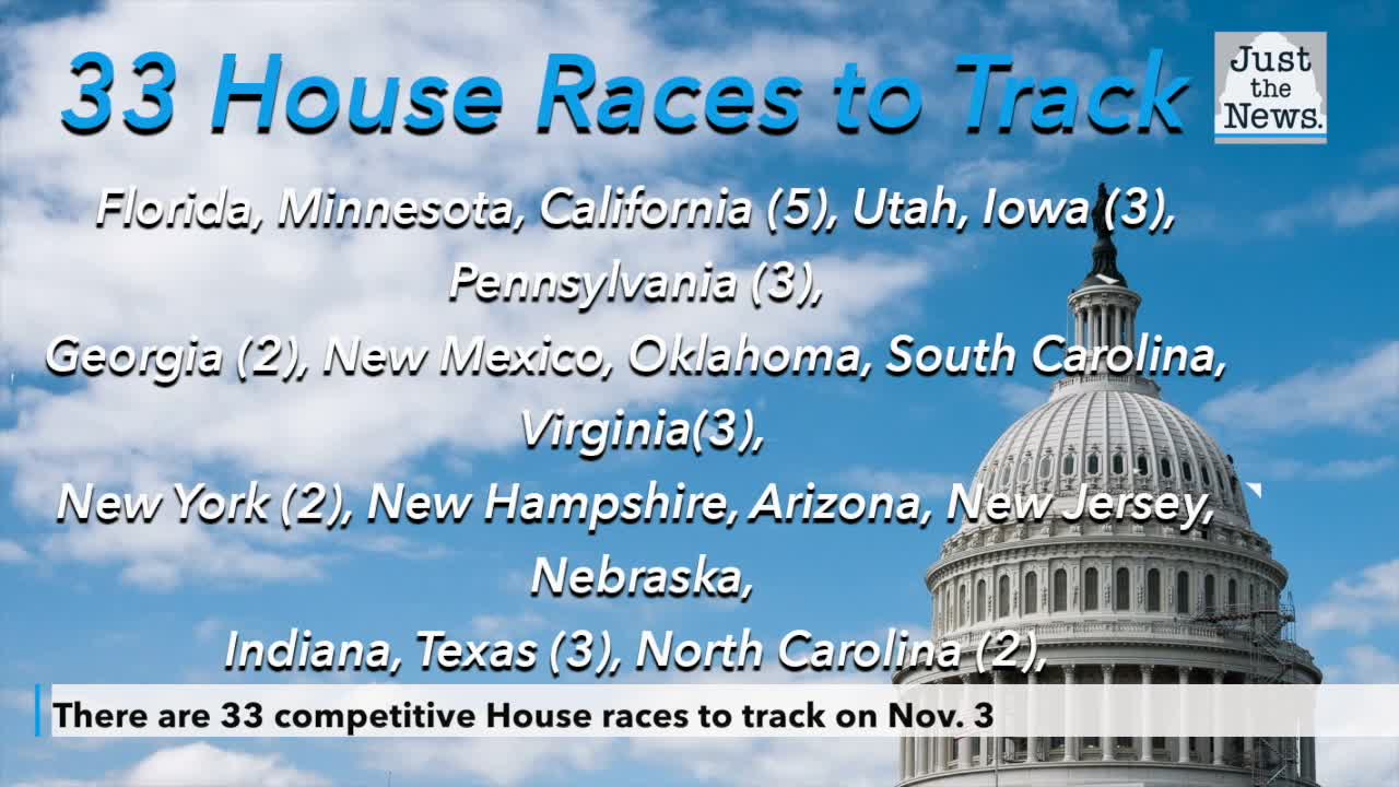 There are 33 competitive House races to track on Nov. 3 as Democrats battle to hold House majority