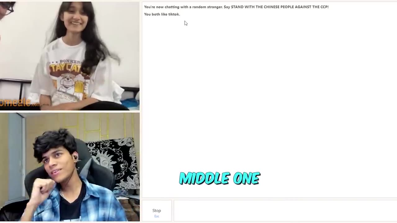 I found my crush on omegle