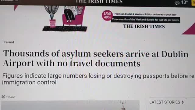 Irishman on immigration level in Ireland 🇮🇪👌