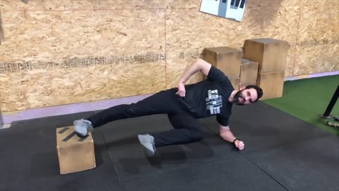 Single Leg Foot Elevated Lateral Plank With Title