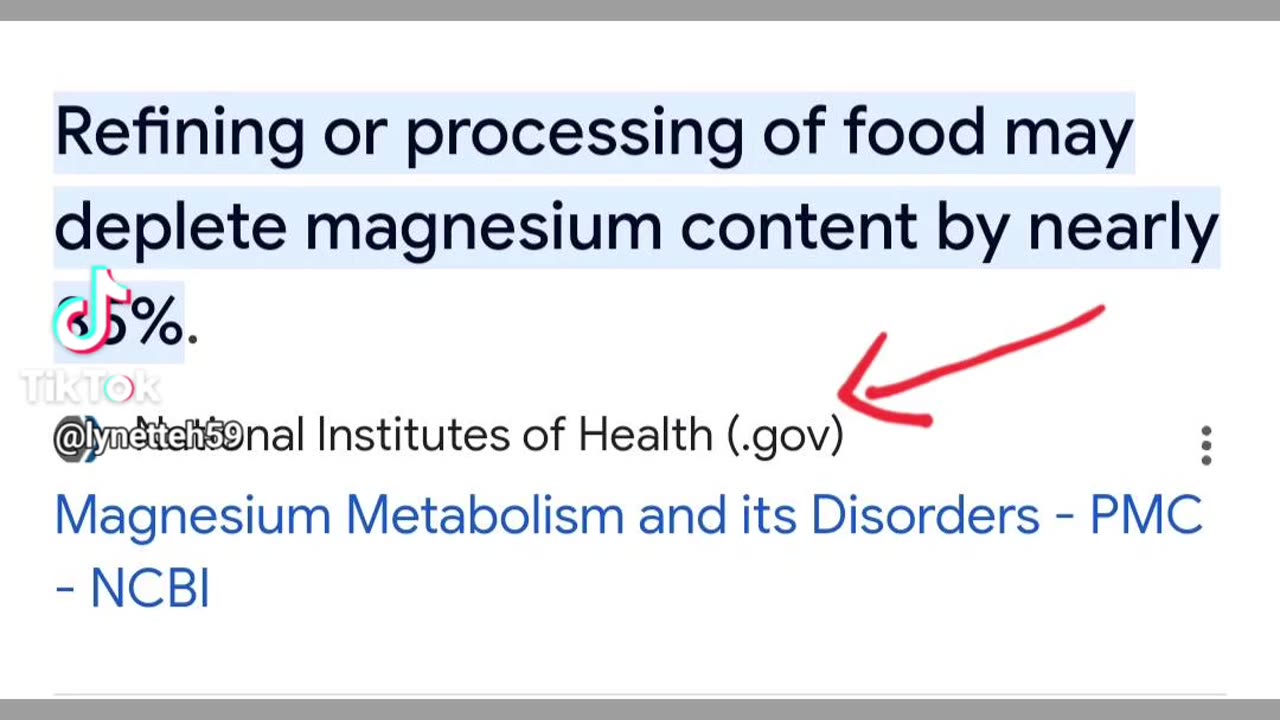 Magnesium deficiency and illness