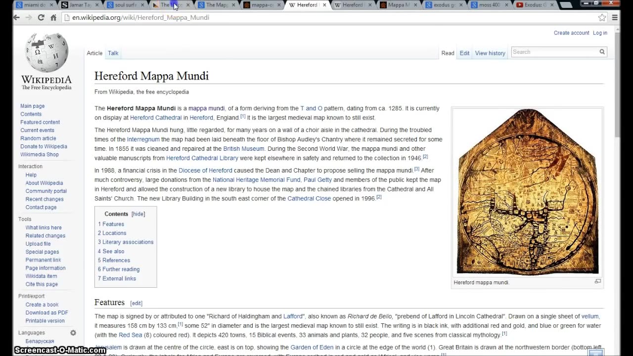 Hereford Mappa Mundi End of Days Symbolism