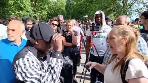 A Must Watch! Lamin Finally Classed With Sarah At London Speakers Corner