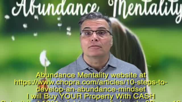 ABUNDANCE MENTALITY wants to BUY YOUR Property