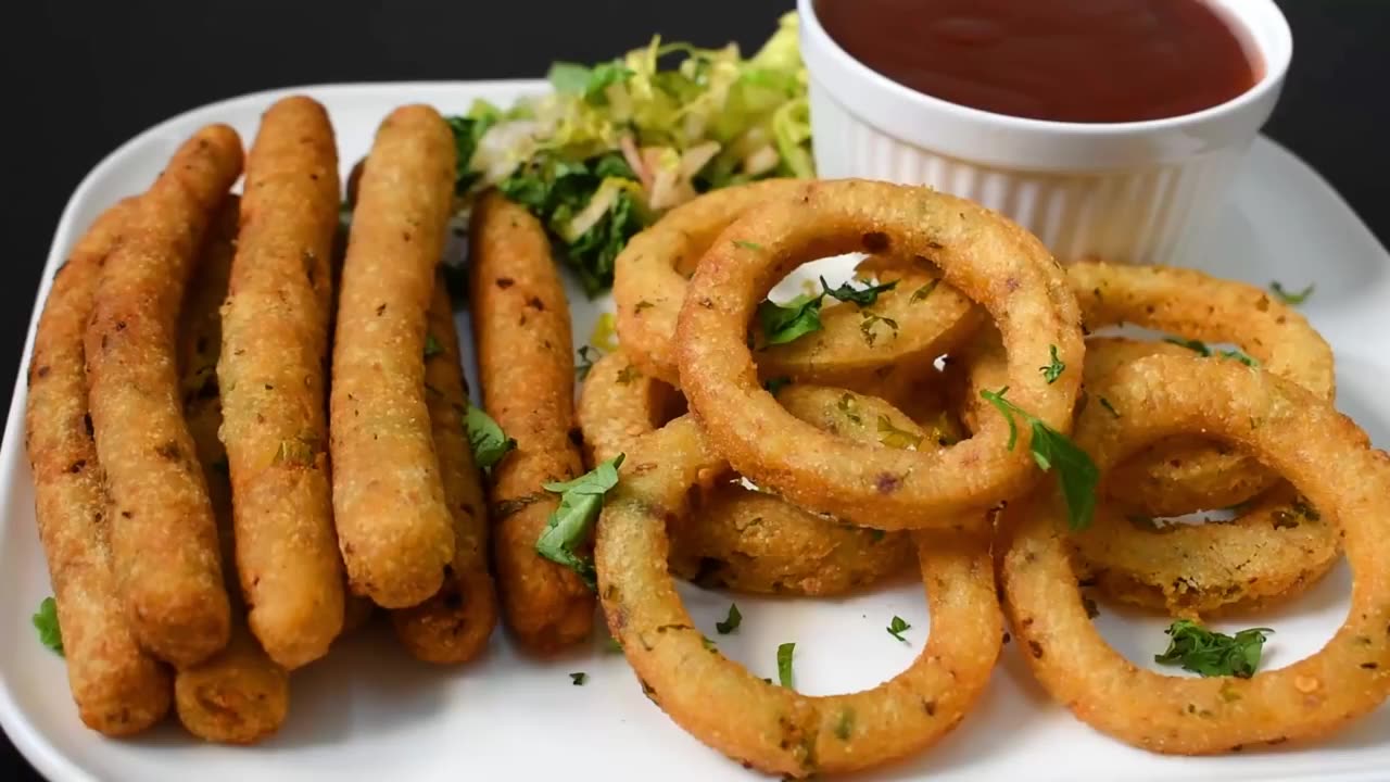 Potato Garlic Rings and Fries by pakistaniFlavor