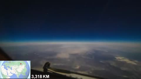 Watch as this plane PASSES UNDER THE MOON!!!