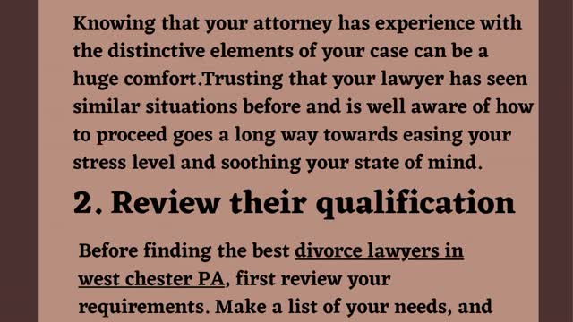 Qualities of Hiring the Best Divorce Attorney in West Chester PA