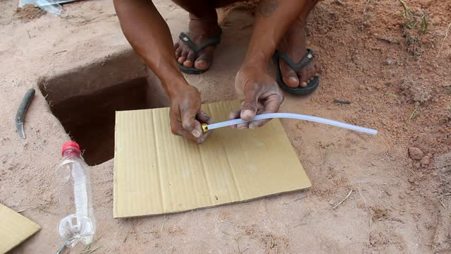 Creative Simple Bird Trap Using Plastic Bottle And Cardboard - Fall Bird Trap Into Hole