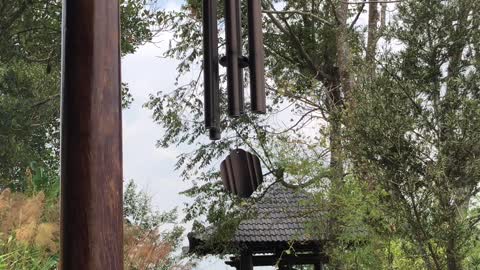 Music was composed by the wind chime