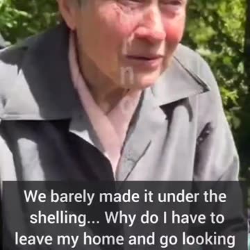 These ladies were evacuated from Vovchansk.