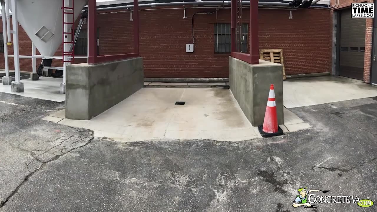 ConcreteVA pouring a pad for the Silo at Veil Brewing!