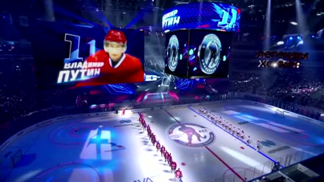 Putin scores goals in all-star ice hockey game