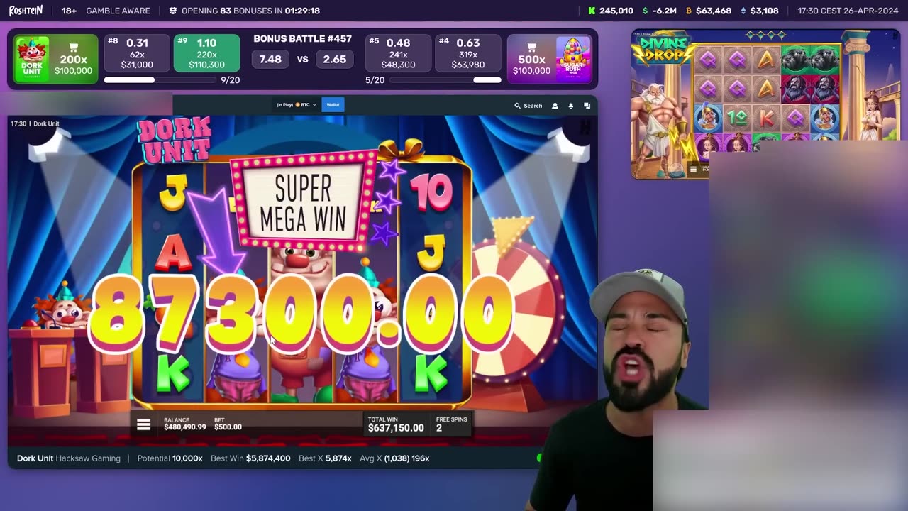 BIGGEST STREAMERS WINS ON SLOTS ROSHTEIN, XPOSED, CLASSYBEEF, RYDURZ #16
