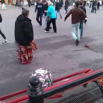 Street fight in Sankt-Petersburg