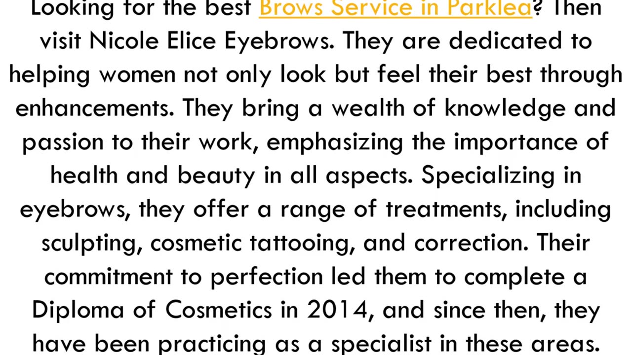 Get the best Brows Service in Parklea