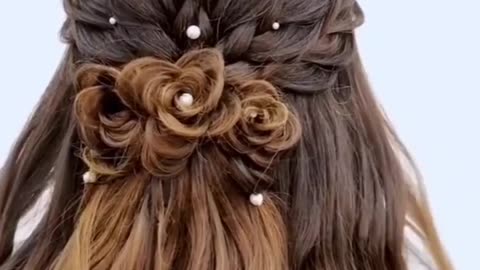 Bridal pakistani hair style