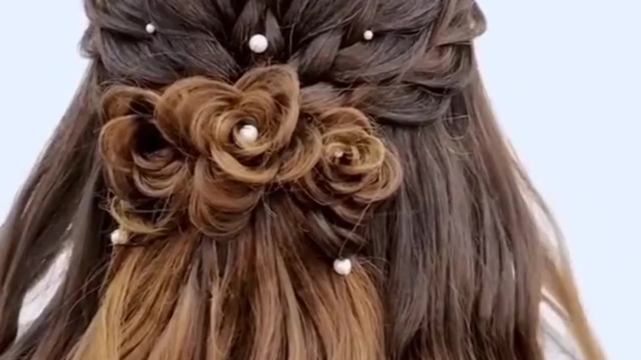 Bridal pakistani hair style