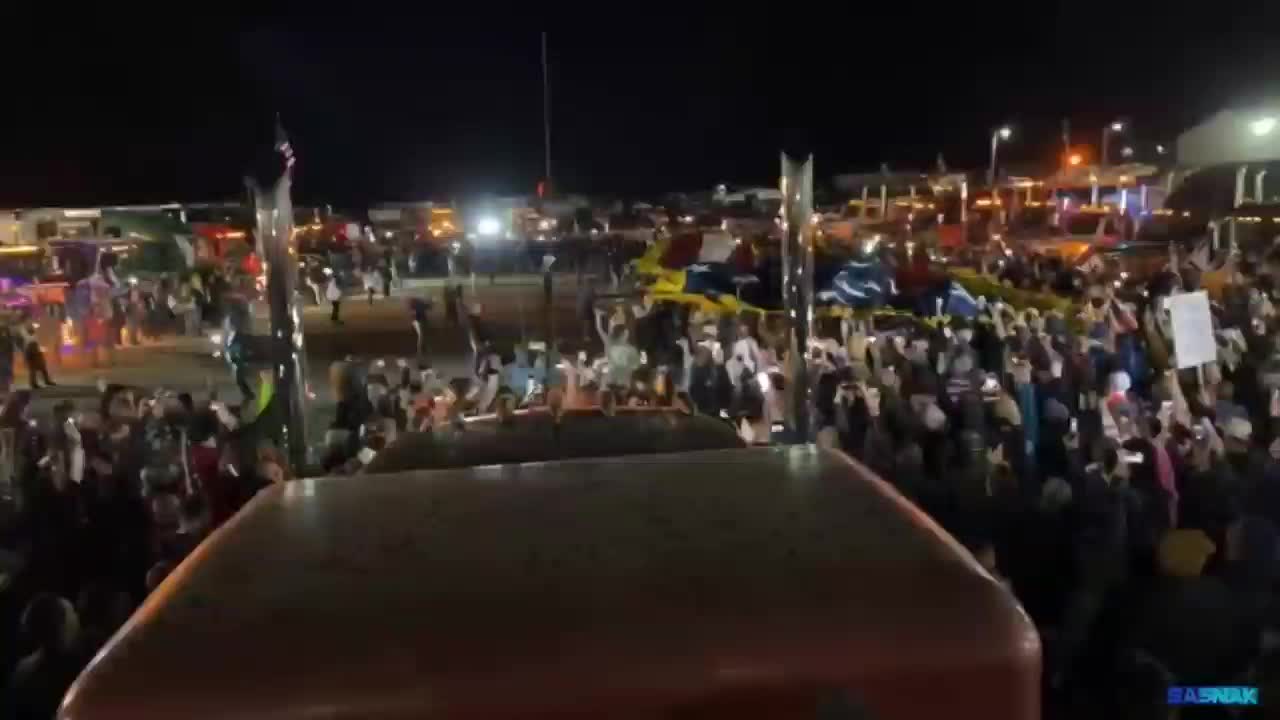 USA Flag at Convoy to DC