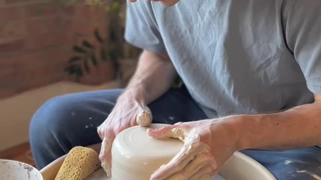 lbs pot #asmr version #pottery #satisfying