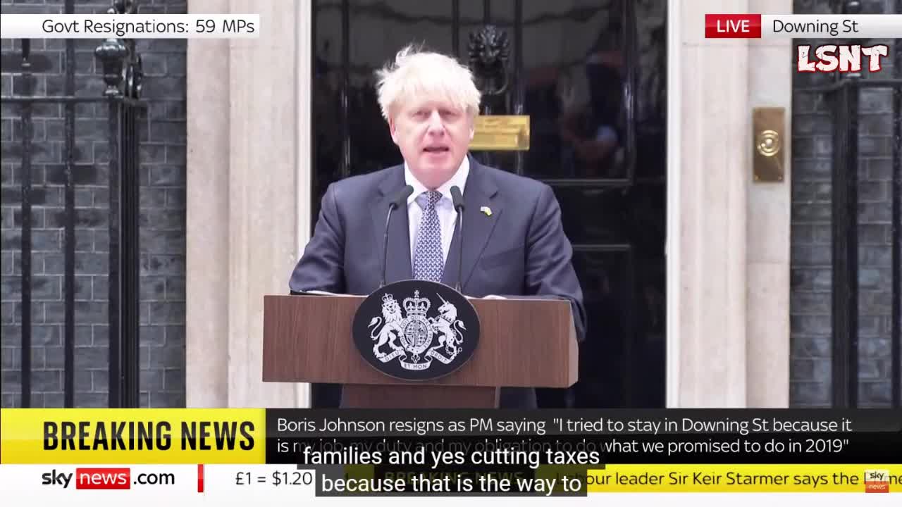 BREAKING! BORIS JOHNSON IS STANDING DOWN