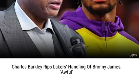 Charles Barkley Rips Lakers About Bronny James!