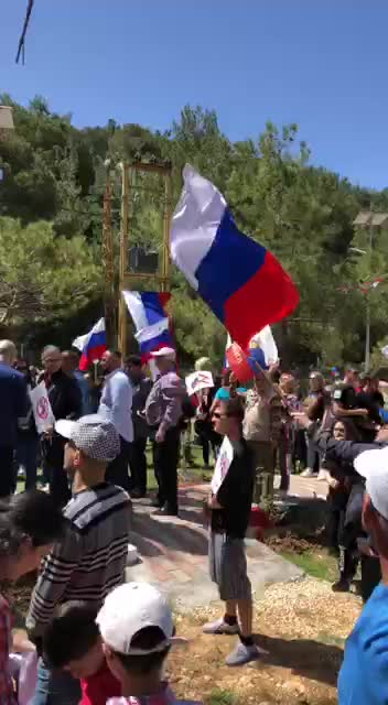 Peaceful demonstration in support of Russia in Ainab