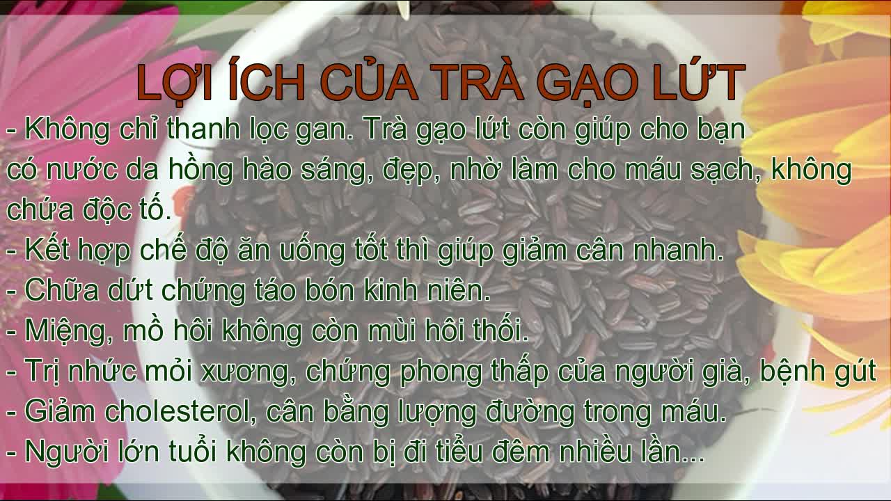 Trà gạo lứt rang - red brown rice tea