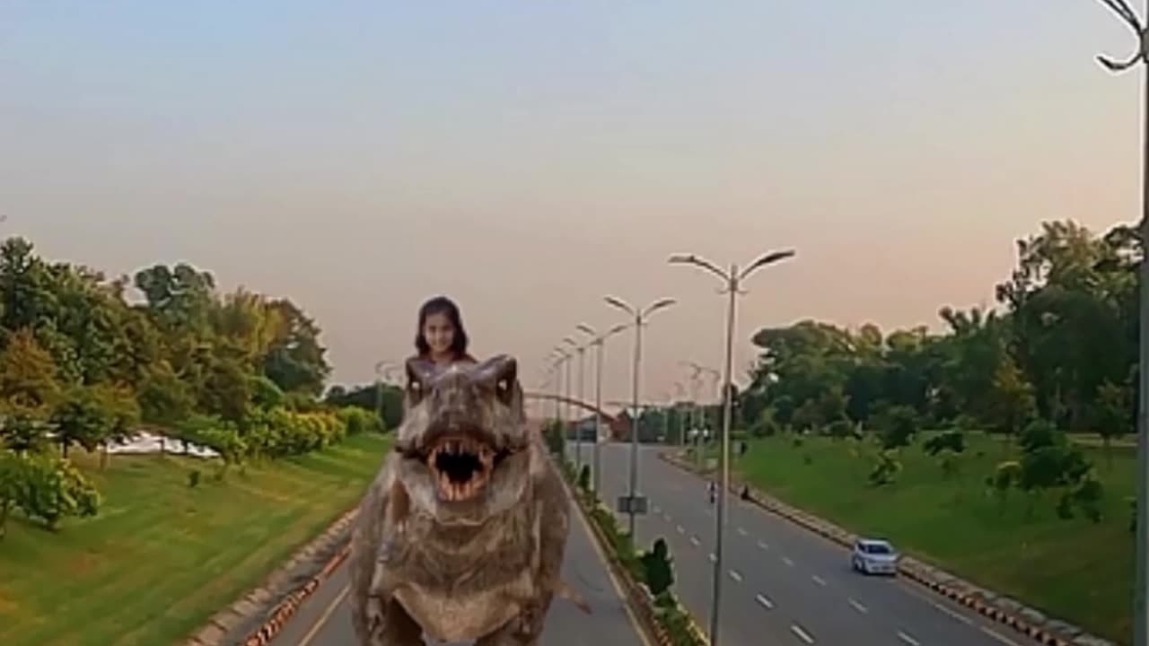 jurassic ride a cute girl's adventure