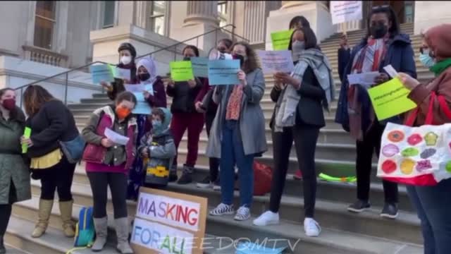 Pro mask nyc protest