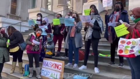 Pro mask nyc protest