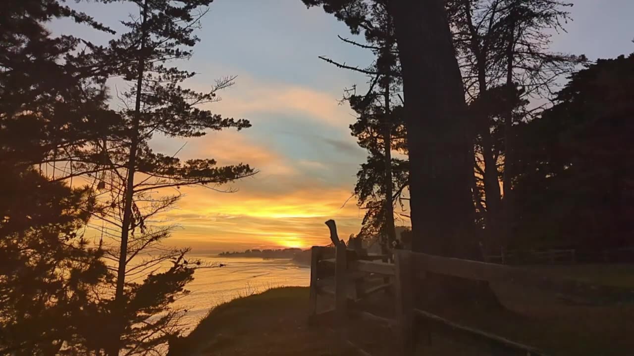 Beach Camp Sunset