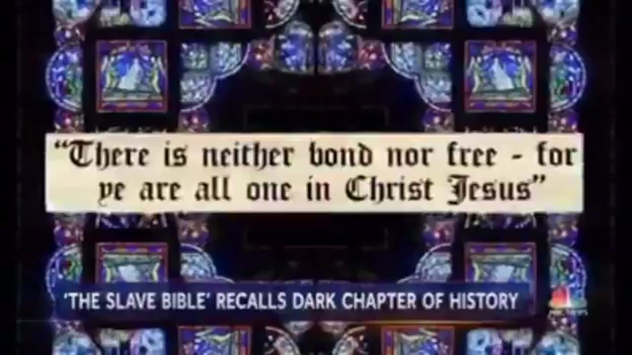 Slave Bible, edited by slave owners to ensure obedience from slaves