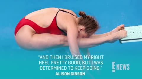 Olympic diver Alison Gibson REACTS to getting 'Embrrassing''