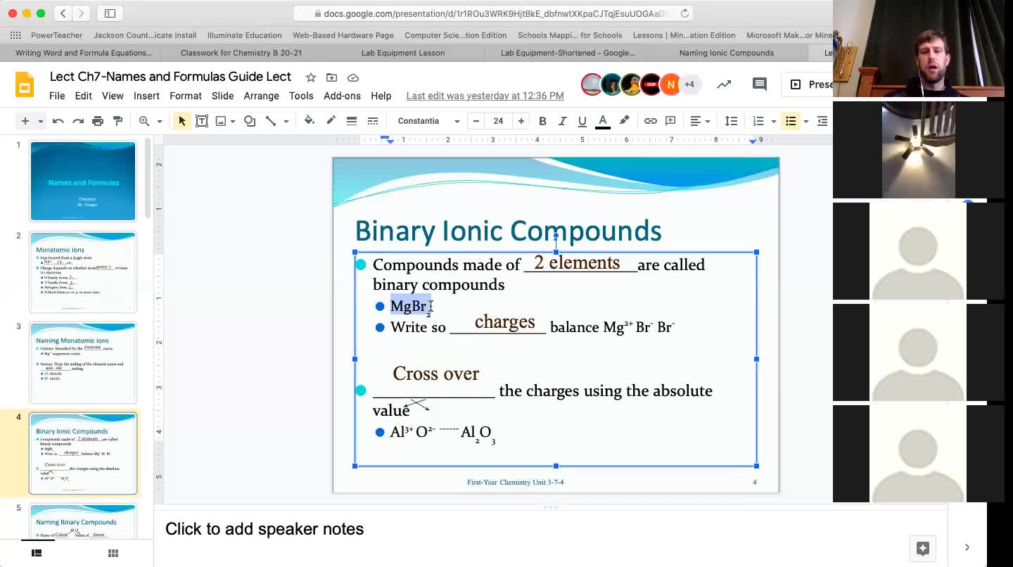 Naming Ionic Compounds