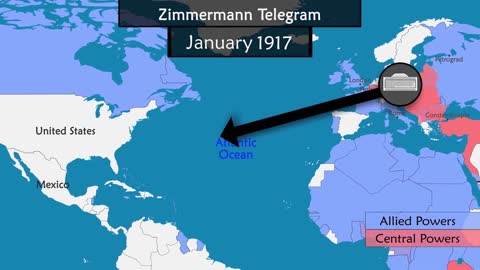 World War I - Summary on a Map