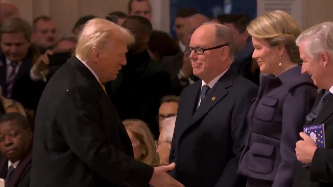 SHAKING HANDS WITH TRUMP