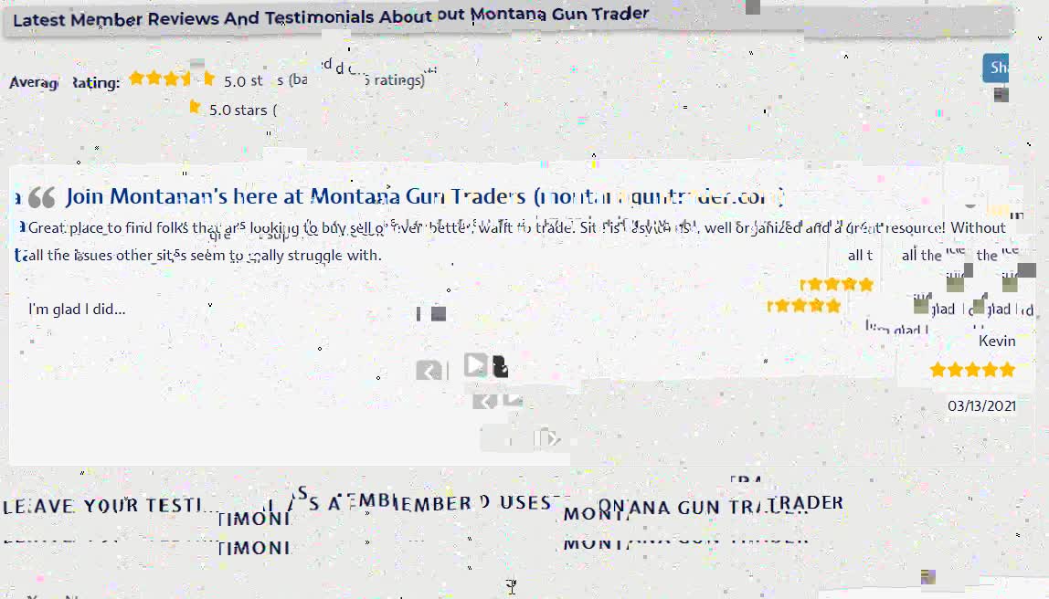 MontanaGunTrader.com - Member Reviews About The Website
