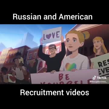 #Russian and #American recruitment #videos
