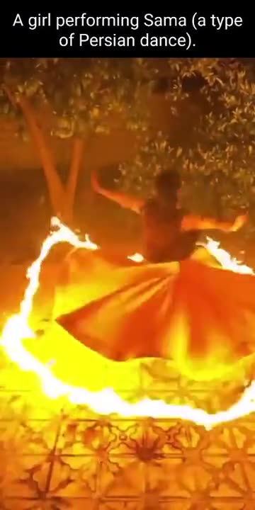LADY PERFORMING THE SAMA PERSIAN DANCE