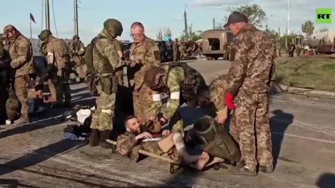 AZOVSTAL - 56 Nationalists Surrender in Mariupol