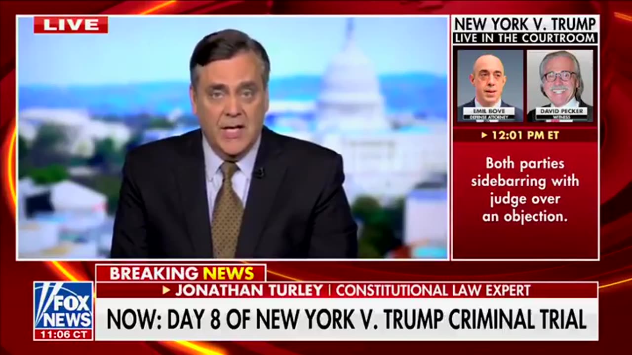 Jonathan Turley on Trump trial "This is collapsing on its own weight."