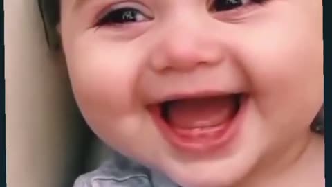 Baby laughing