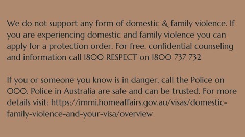 What could happen to your visa and citizenship if you commit Domestic violence?