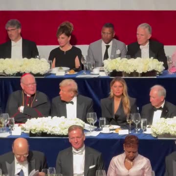 Letitia James is behind Trump tonight at the Al Smith dinner