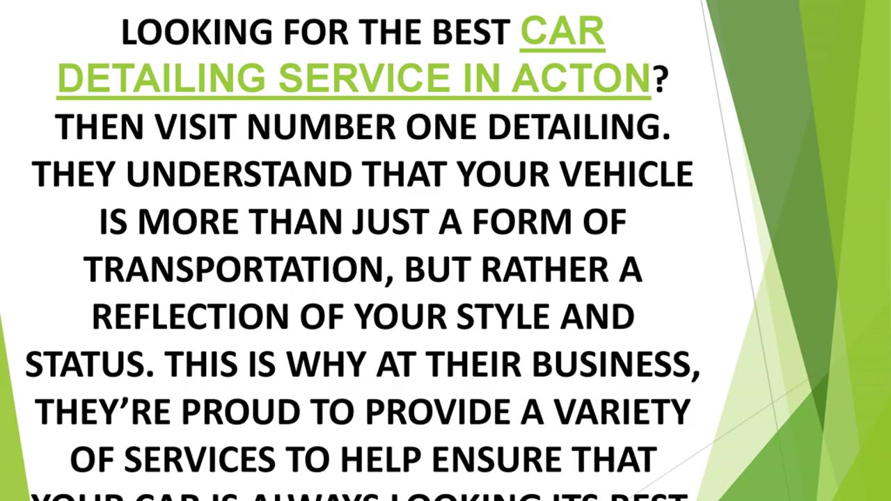 Best Car Detailing Service in Acton